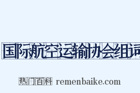 国际航空运输协会组词是什么意思的图片